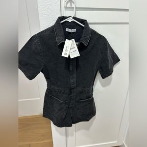 Zara Girls (Kids) Denim Romper - Size 13-14